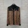 FENDI Stylish Black and Brown Shirt