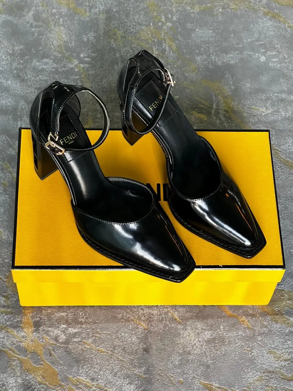 FENDI x Massimo Dutti Inspired Leather Stiletto Heels FENDI x Massimo Dutti Inspired Leather Stiletto Heels