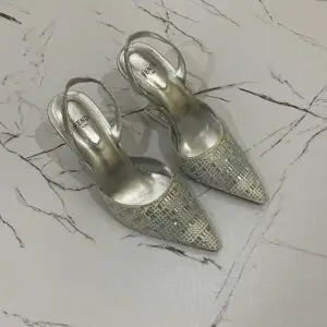 FENDI Sequins High Heel Slingback