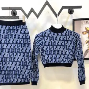 FENDI Reversible Wool Sweater Jacket