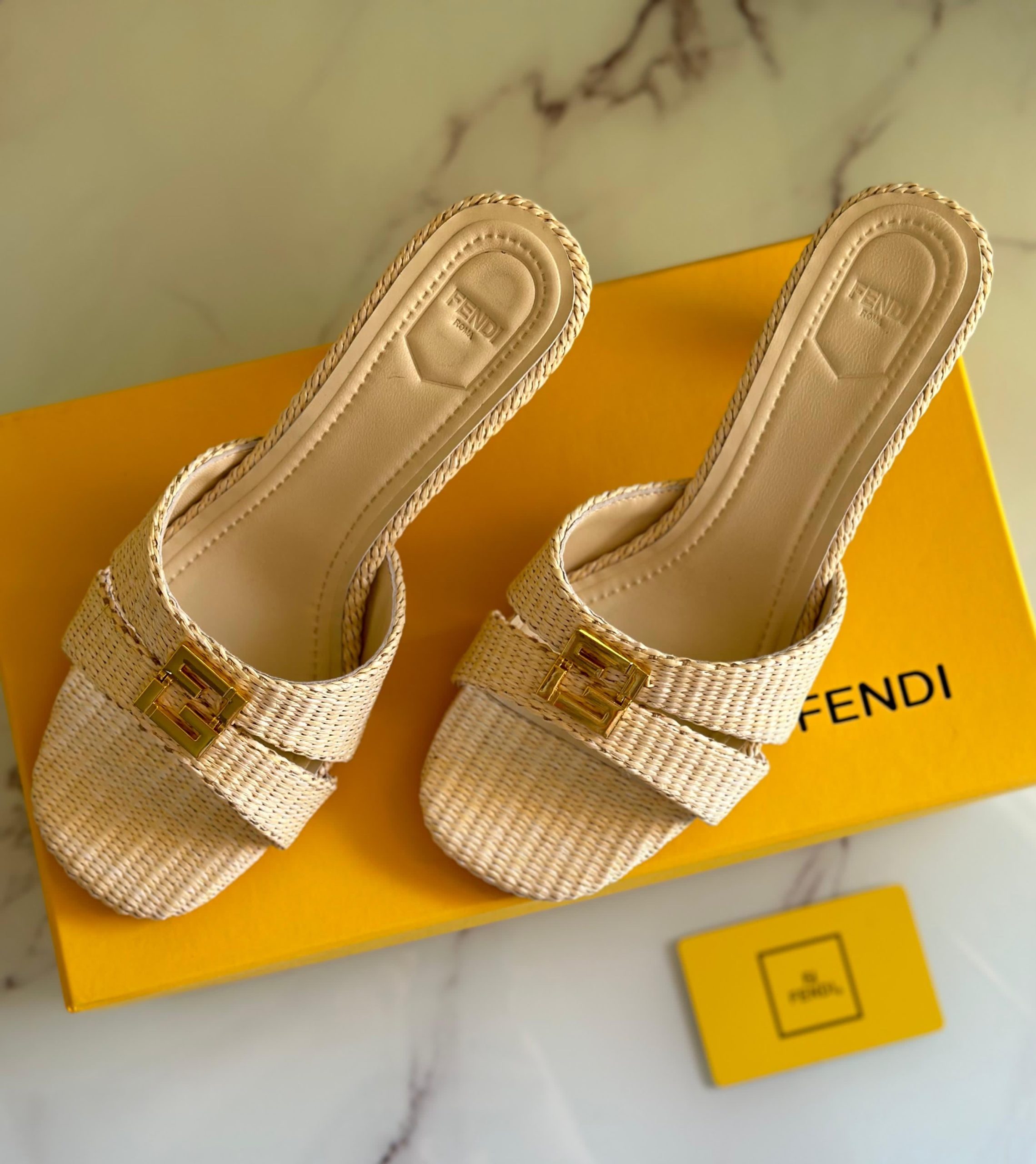 FENDI Fold Heel Sandals FENDI Fold Heel Sandals