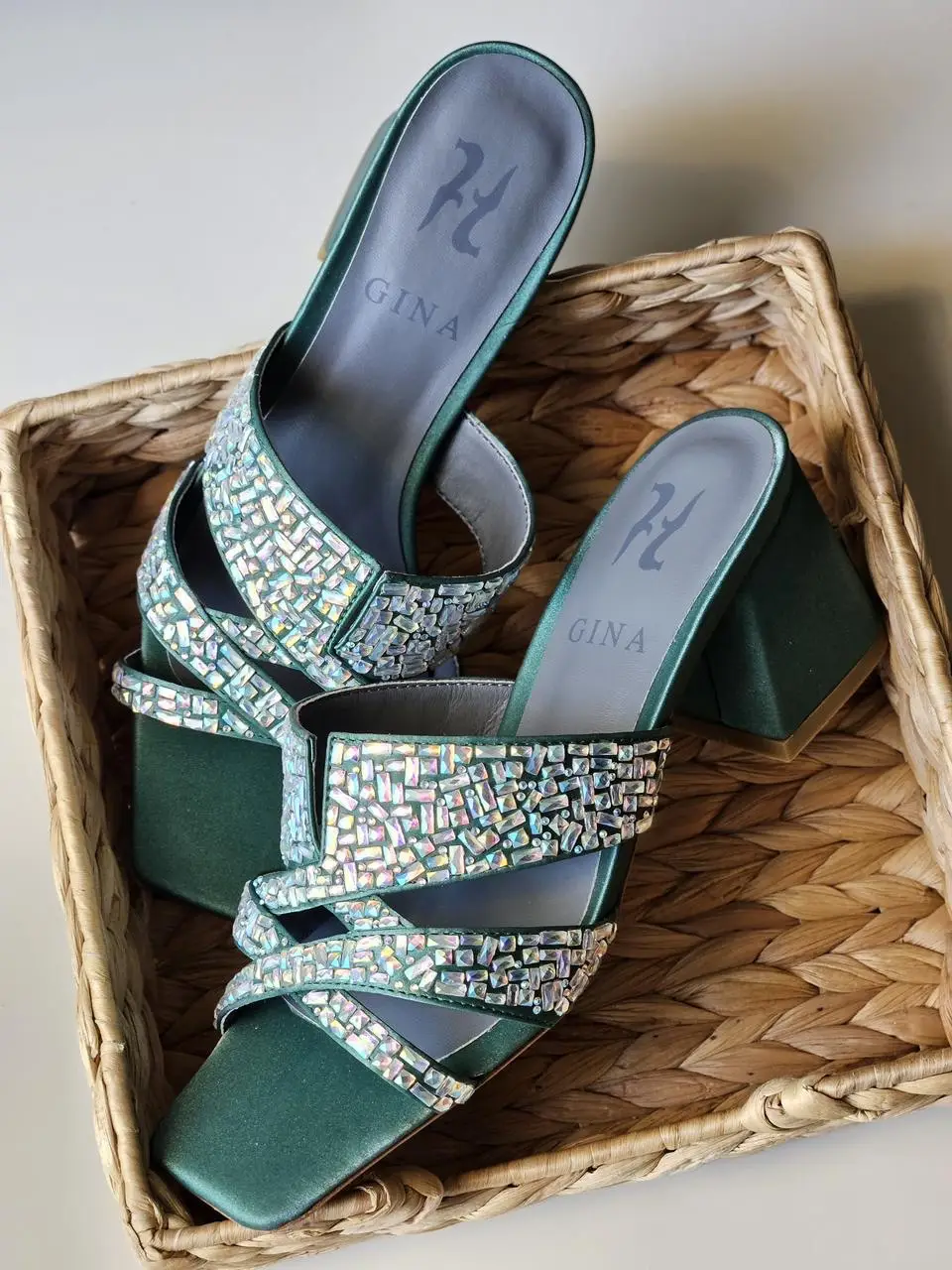 GINA Tribute Heeled Mules GINA Tribute Heeled Mules