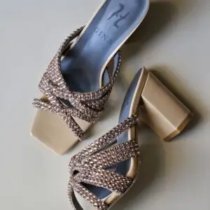 GINA Embellished Slide Sandals