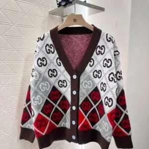 GUCCI Jacquard Interlocking G Cardigan