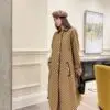 GUCCI Tartan Wool Blend Coat