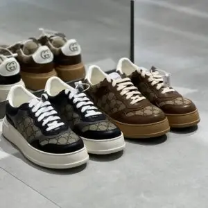 GUCCI GG Supreme Panelled Sneakers