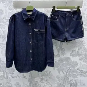 Gucci Denim Tracksuit Set