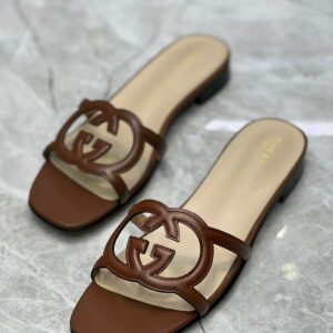 GUCCI Interlocking G Cut-Out Slide Sandal