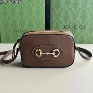 GUCCI Leather Crossbody Bag