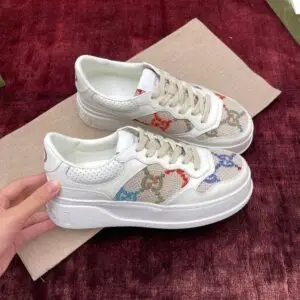 Gucci Multi Color Canvas Sneakers