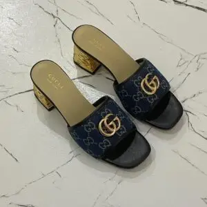 Gucci GG Web Slippers
