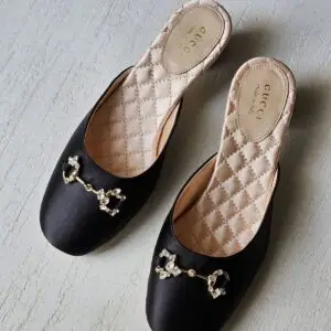 GUCCI Horsebit Leather Mule