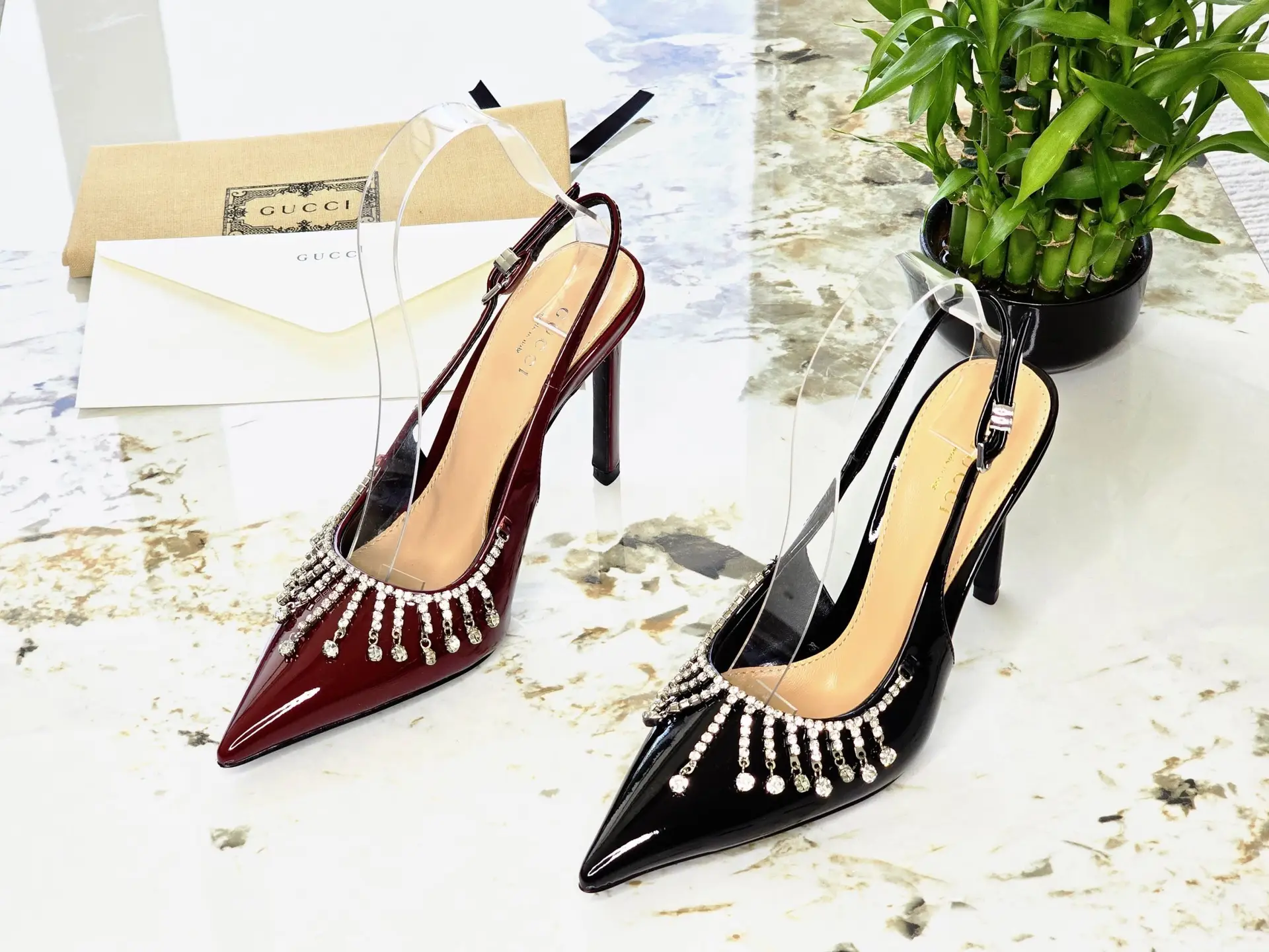 GUCCI Embellished Slingback Heel GUCCI Embellished Slingback Heel