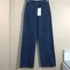 GUCCI Blue Polyester Blend Printed Trouser