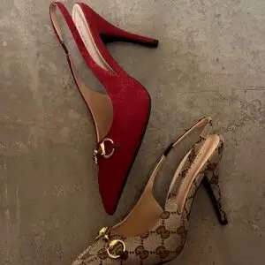 GUCCI Horsebit Slingback Pump