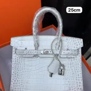 HERMES Leather Platinum Bag