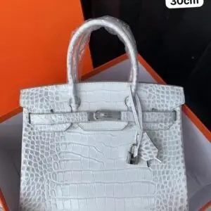 HERMES Himalayan Niloticus Crocodile Birkin