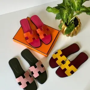 HERMES Summer Leather Slippers