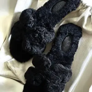 HERMES Oran Teddy Bear Sandal