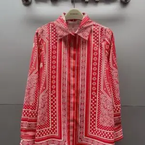 HERMES Ethnic Motif Print Shirt
