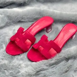 HERMES H Logo Heel Sandals