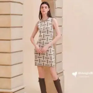 HERMES Silk Mini Dress