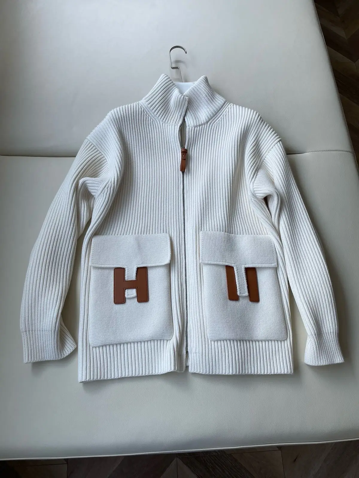 HERMES Knit Blouson Jacket HERMES Knit Blouson Jacket