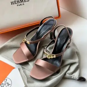 Hermes Summer Slim Heel Sandals with Ankle Strap