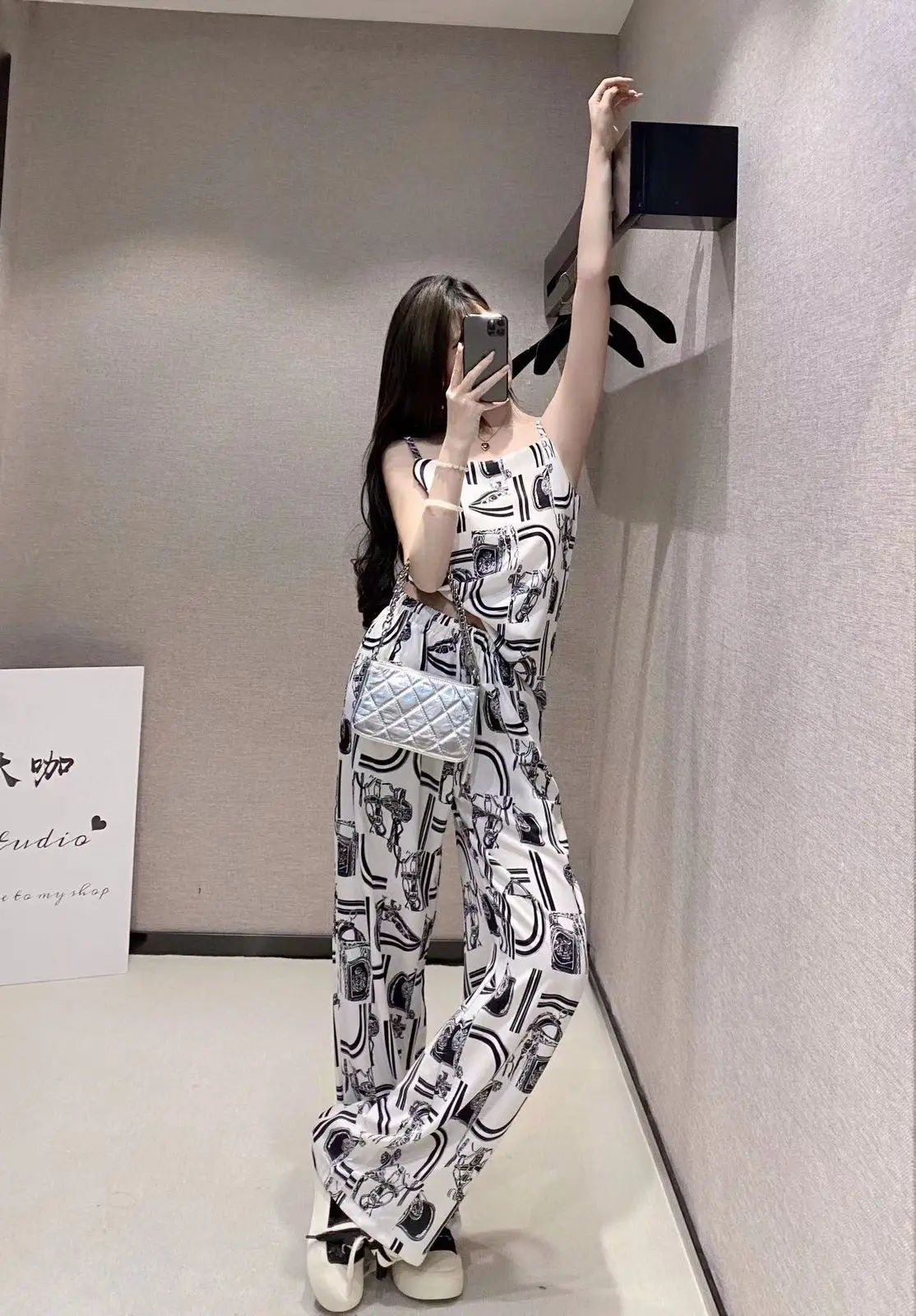 HERMES-Inspired Cropped Jumpsuit HERMES-Inspired Cropped Jumpsuit