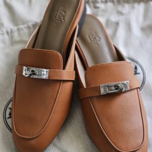 HERMÈS Oz Leather Mules