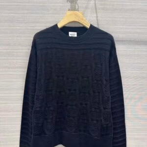 HERMES Crocodile-Pattern Cable-Knit Jumper