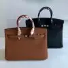 HERMES Genuine Leather Handbag