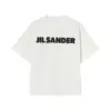 JIL SANDER Off-white T-shirt with printed modified logo