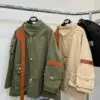 LOEWELoewe Khaki Patch Pocket Military Parka