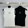 LOEWE Anagram Embroidered High-Neck Tank Top