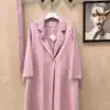 L OE WE Double-Sided Cashmere Wool Long Coat