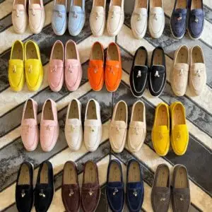 LORO PIANO Leather Mules