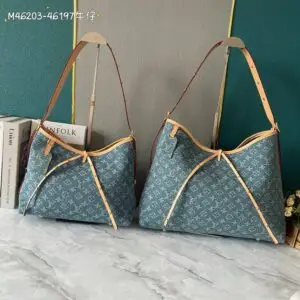 LOUISE VUITTON Denim Tote Bag