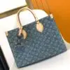 Louse Vuitton Denim Tote Bag