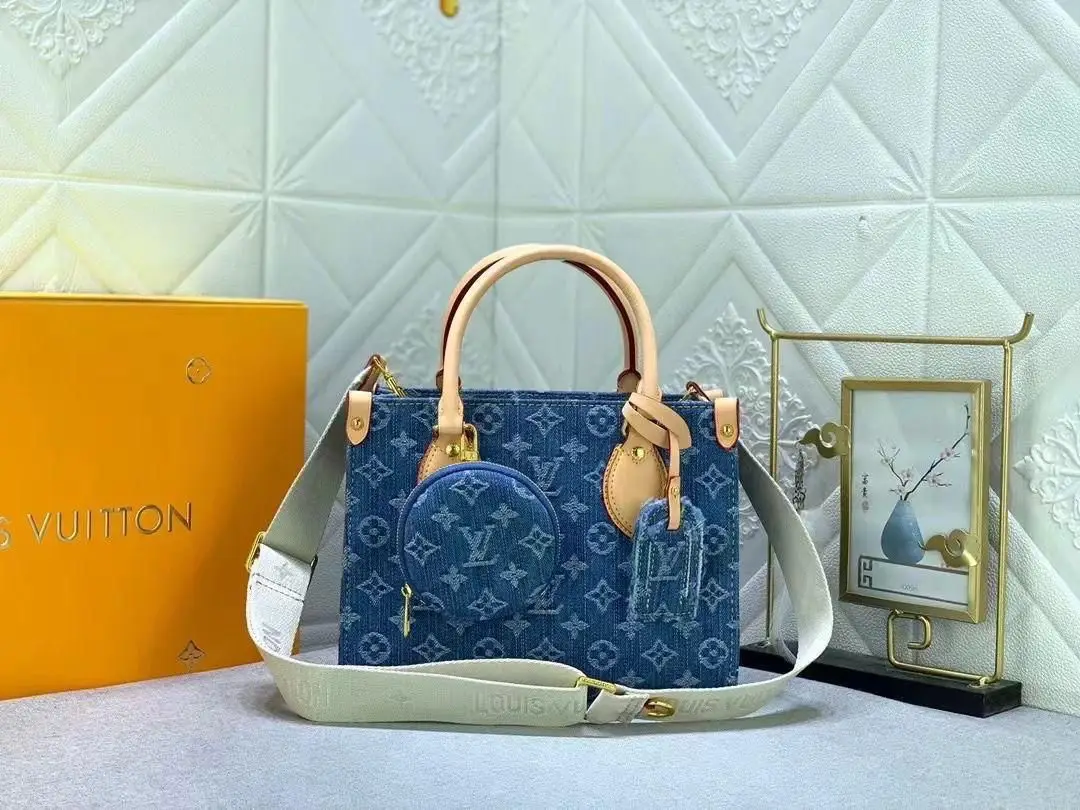 Louis Vuitton Monogram Denim Tote Bag Louis Vuitton Monogram Denim Tote Bag