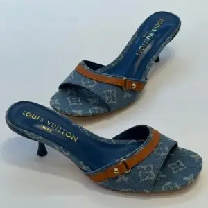 Louis Vuitton Denim High Heels