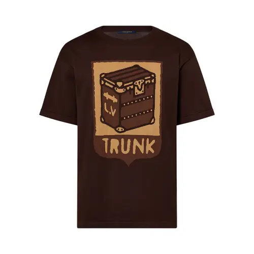 Lv Cotton Trunk Print T-Shirt Lv Cotton Trunk Print T-Shirt
