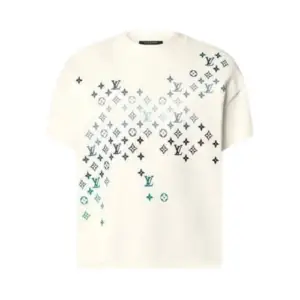 Lv Embroidered Cotton T-Shirt