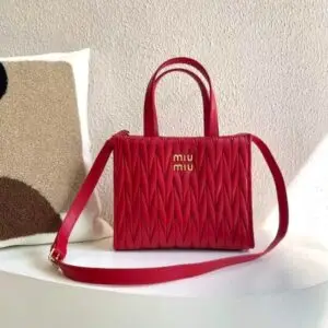 MIU MIU Matelasse Nappa Leather Bag