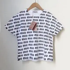 MIU MIU Signature Print T-Shirt