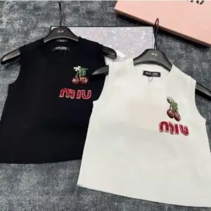 MIU MIU Cropped Tank Top
