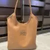 MIU MIU Ivy Leather Tote Bag