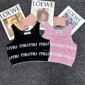 MIU MIU Premium Ribbed Tank Top