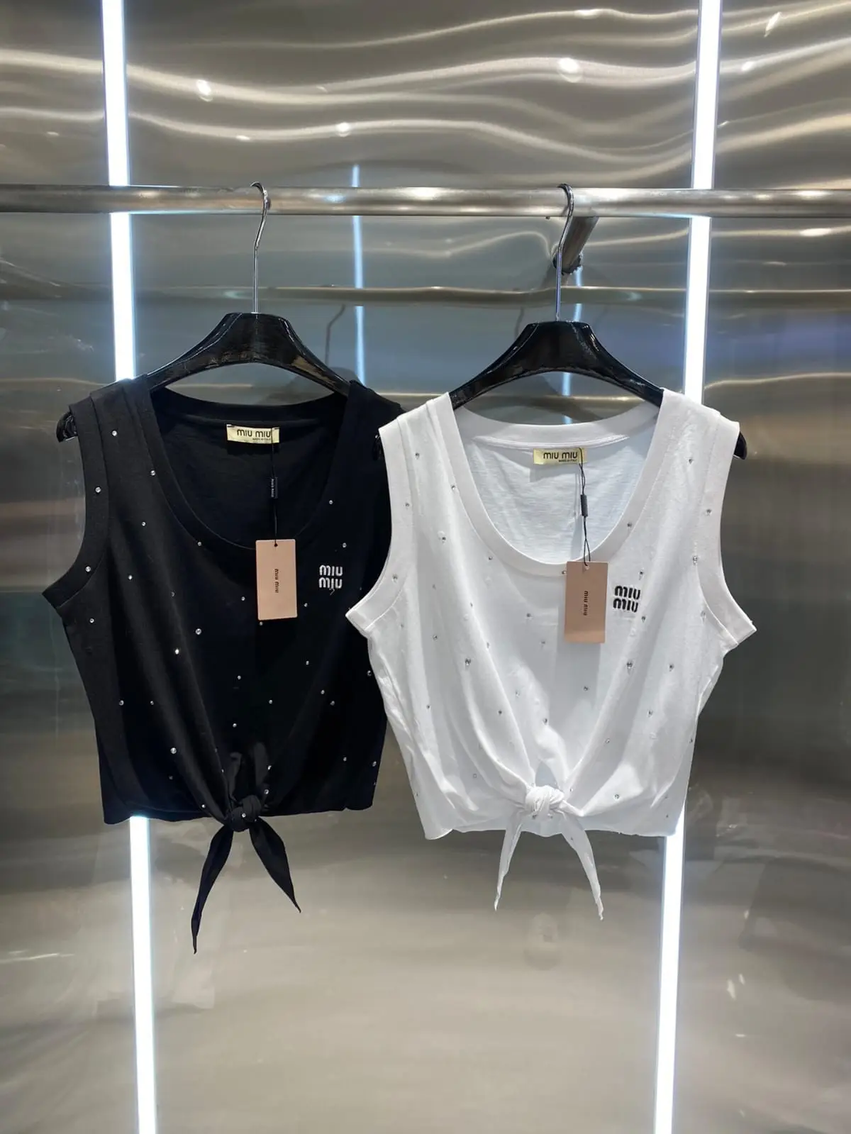 MIU MIU Sleeveless T-Shirt MIU MIU Sleeveless T-Shirt