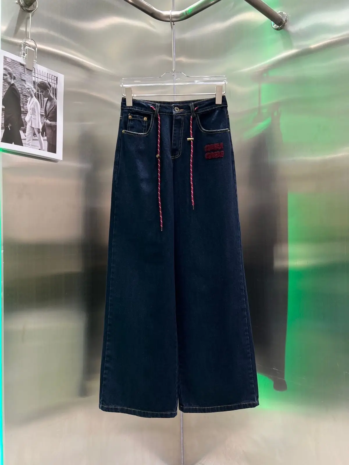 MIU MIU High-Waist Wide Leg Jeans for Women MIU MIU High-Waist Wide Leg Jeans for Women